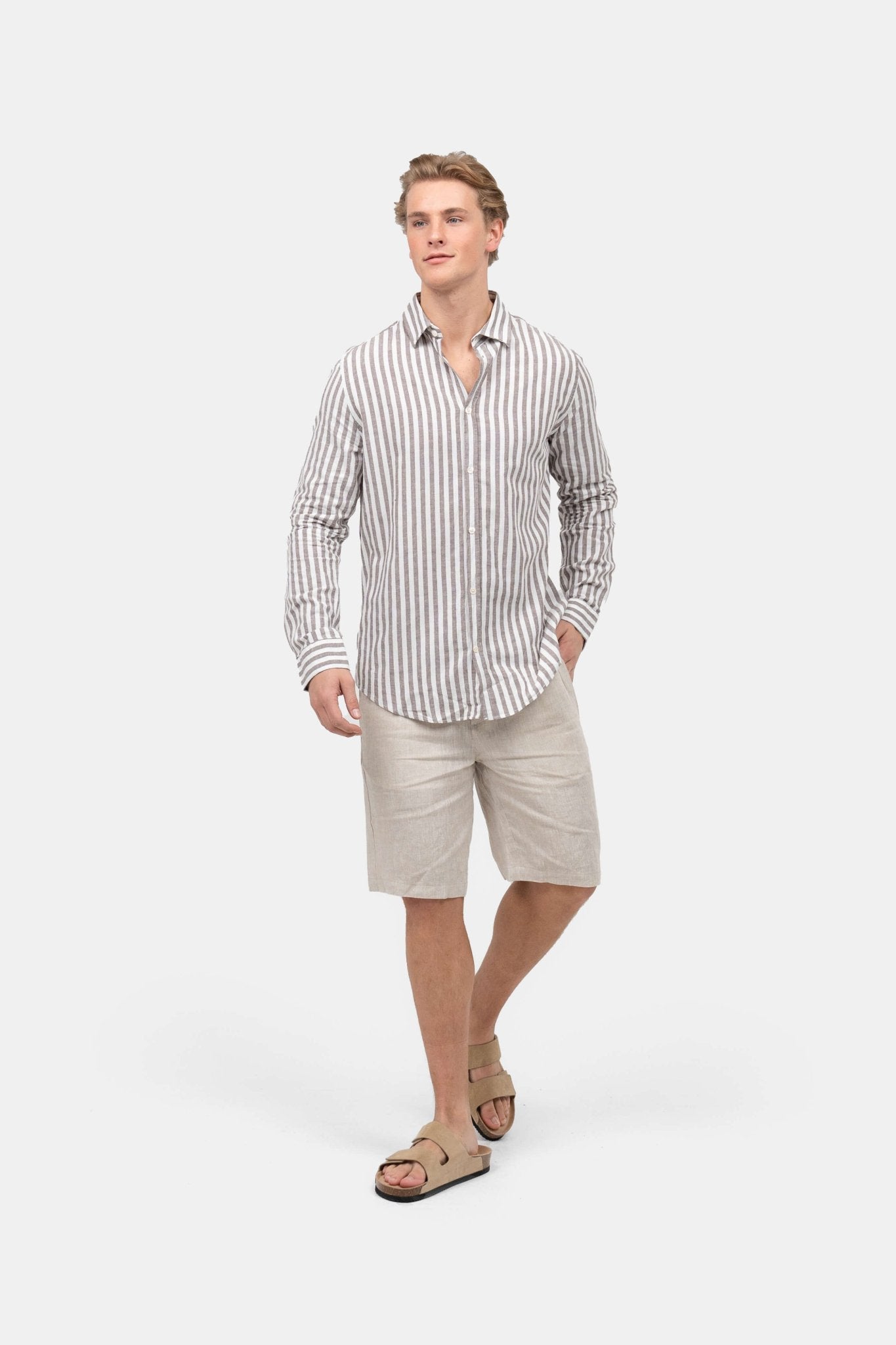 Hørshorts Beige | Skagen-clothing.dk